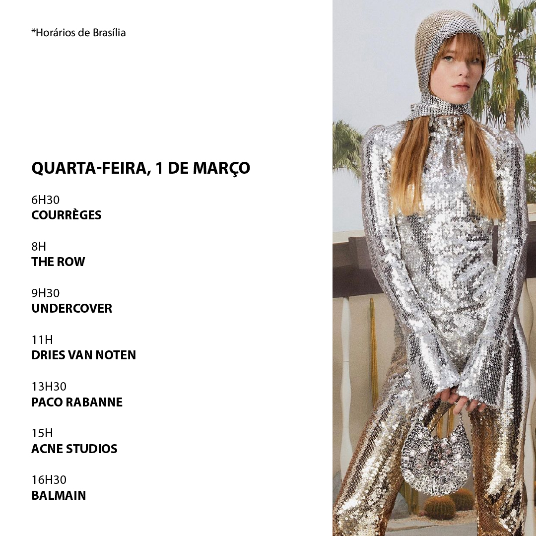 Paris Fashion Week confira o calendário de desfiles WePick
